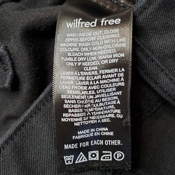 Aritzia Wilfred Free Women's Size 2 Brennan High Waist Utility Pants Black - Picture 8 of 9